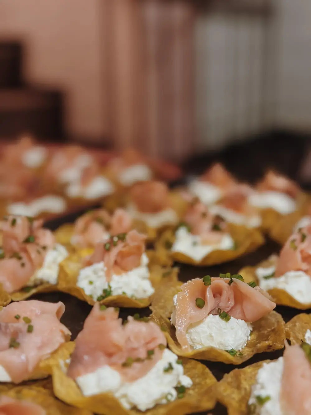 Montaditos de salmón