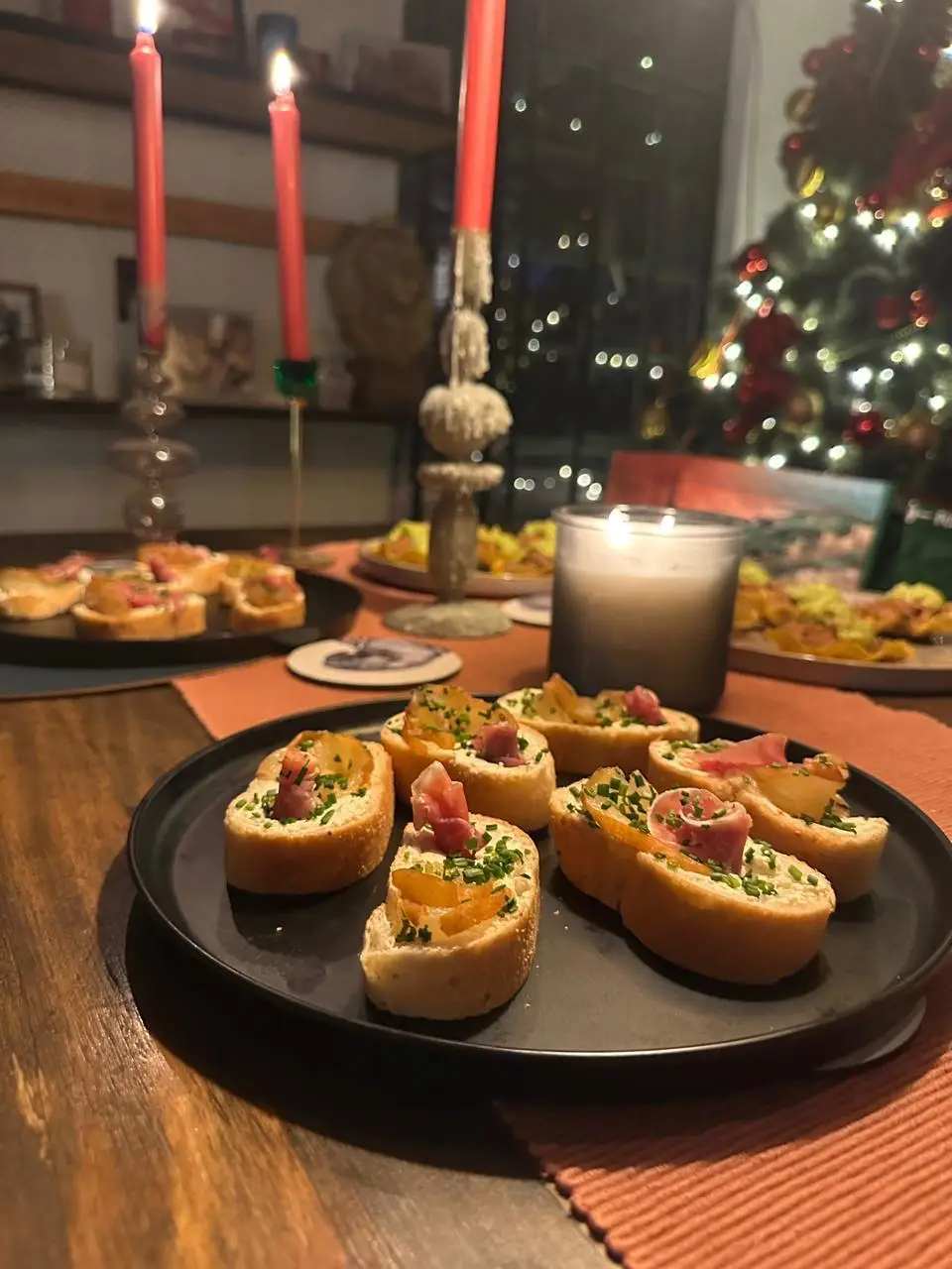Cena navideña en casa
